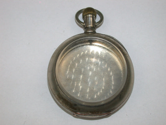 American 18 Size Coin Silver 3 Ounce Hinged Pocket Watch Case