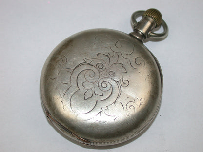 American 18 Size Coin Silver 3 Ounce Hinged Pocket Watch Case