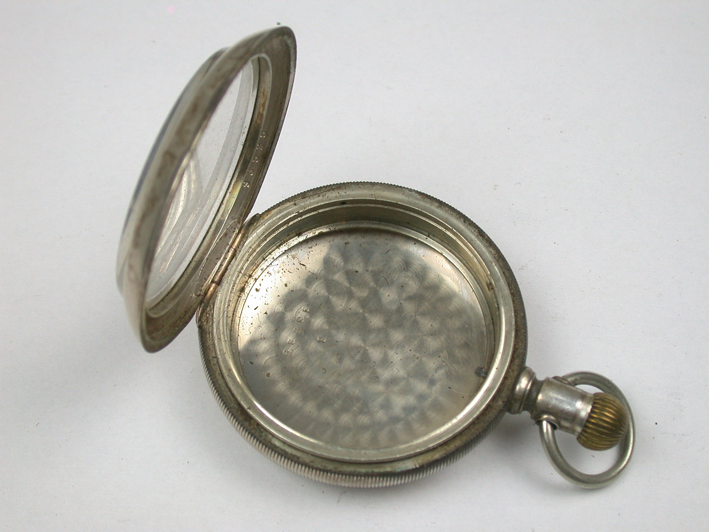 American 18 Size Coin Silver 3 Ounce Hinged Pocket Watch Case