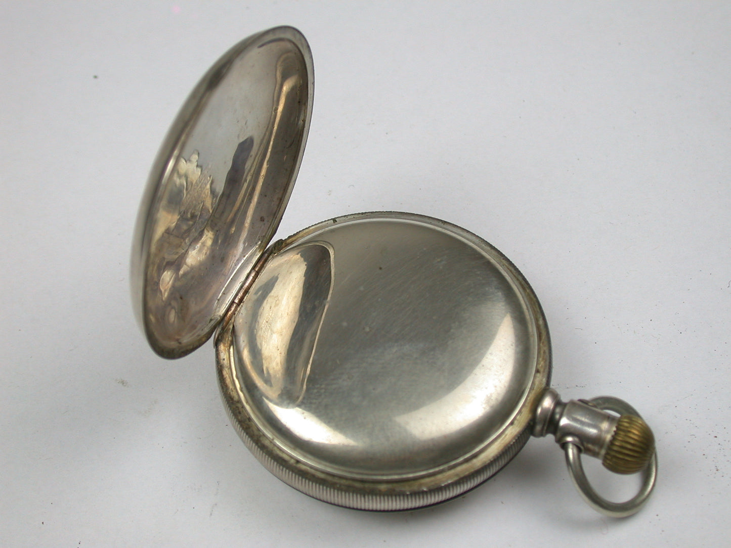 American 18 Size Coin Silver 3 Ounce Hinged Pocket Watch Case