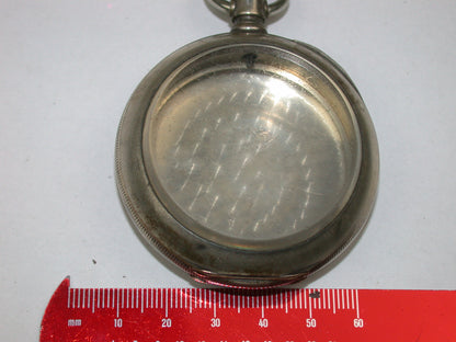 American 18 Size Coin Silver 3 Ounce Hinged Pocket Watch Case