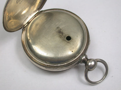 Waltham Factory 4 Ounce Coin Silver Hinged Pocket Watch Case