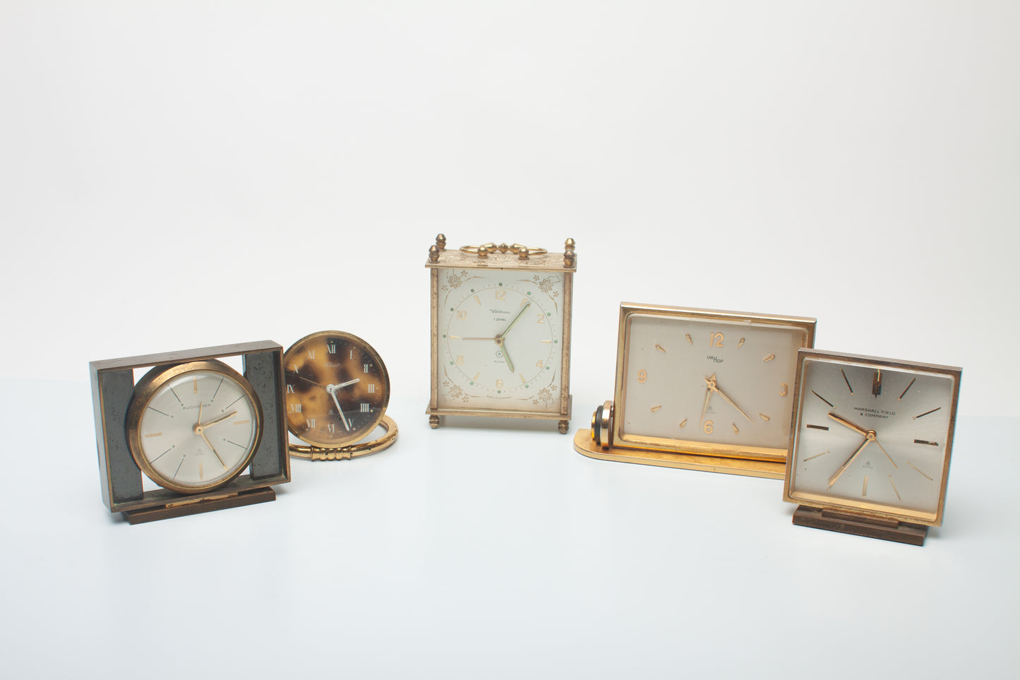 Lot 86- Assortment of Five Desk Clocks