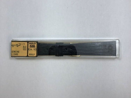 NOS Hadley Roma Men's Genuine Lizard Wristwatch Band