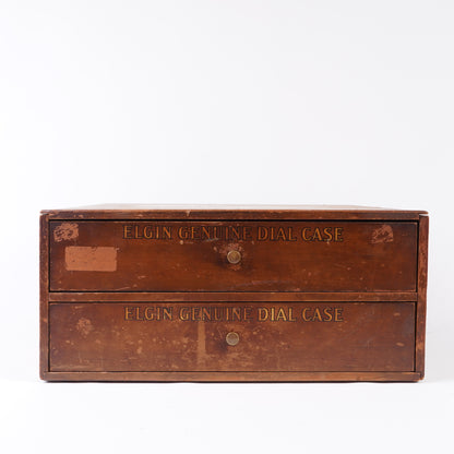 Elgin Wooden Dial Case 2-Drawer Cabinet