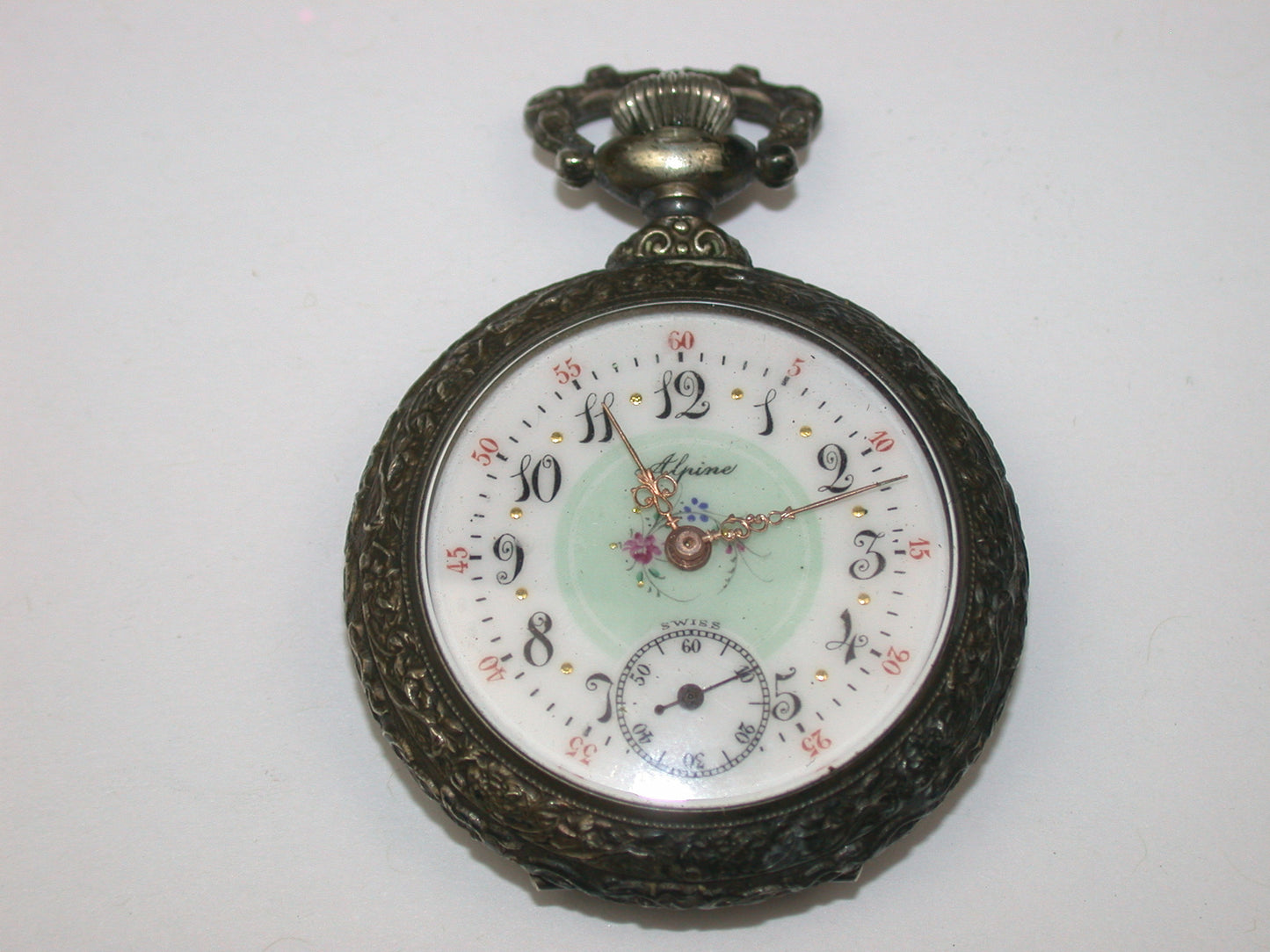 Lot 8- Three American & Swiss Silver & Metal Lapel or Ladies' Pocket Watches