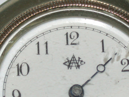 Lot 8- Three American & Swiss Silver & Metal Lapel or Ladies' Pocket Watches