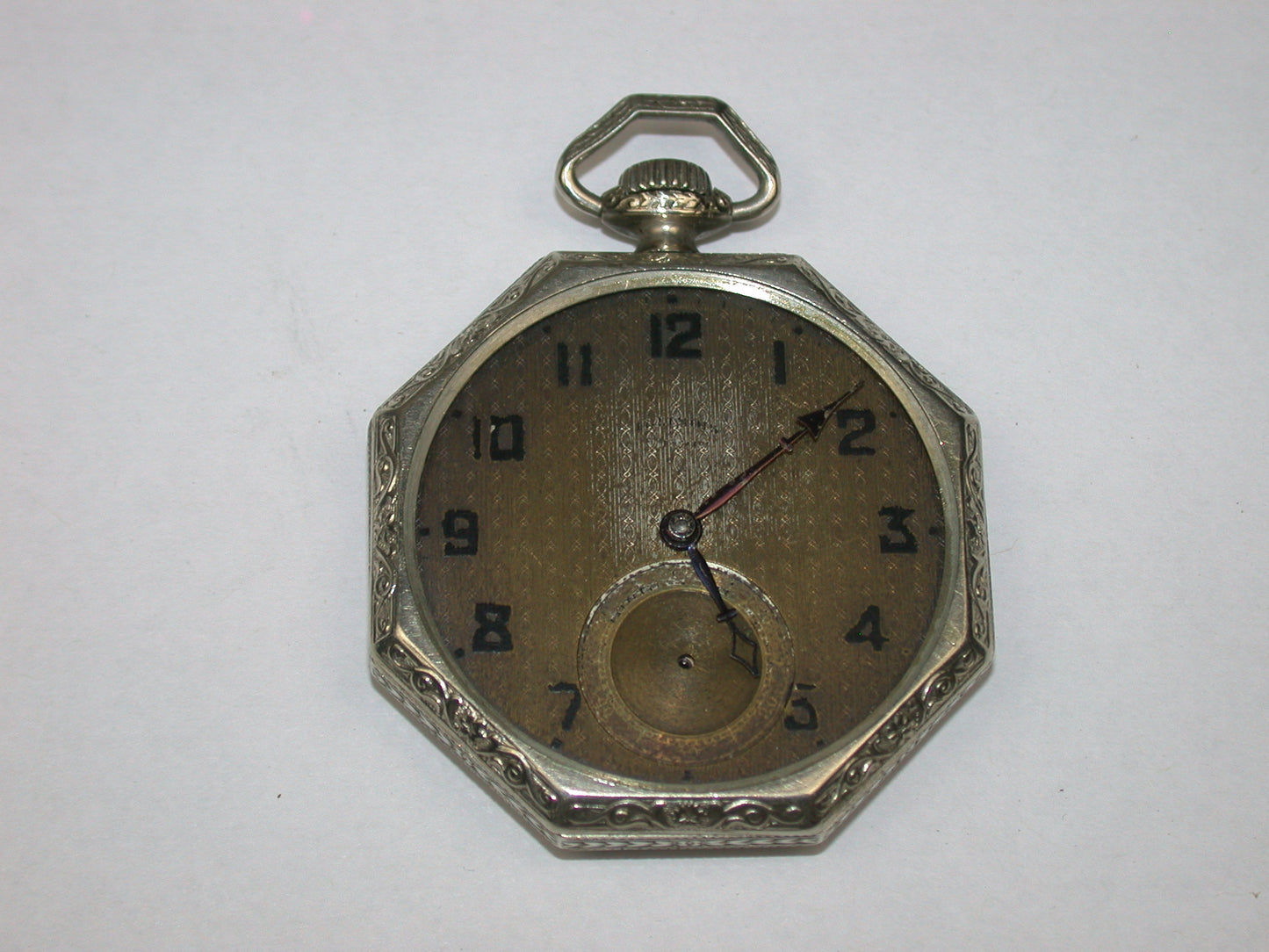 Lot 13- llinois 12 Size Octagon Open Face 17 Pocket Watch