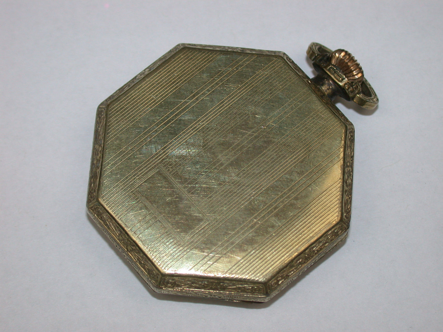 Lot 14- Swiss 17 Ligne Octagon Open Face Pocket Watch