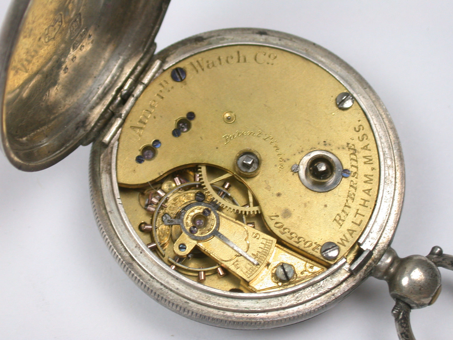 Lot 2- Waltham 8 Size Model 1873 Sterling Silver Pocket Watch