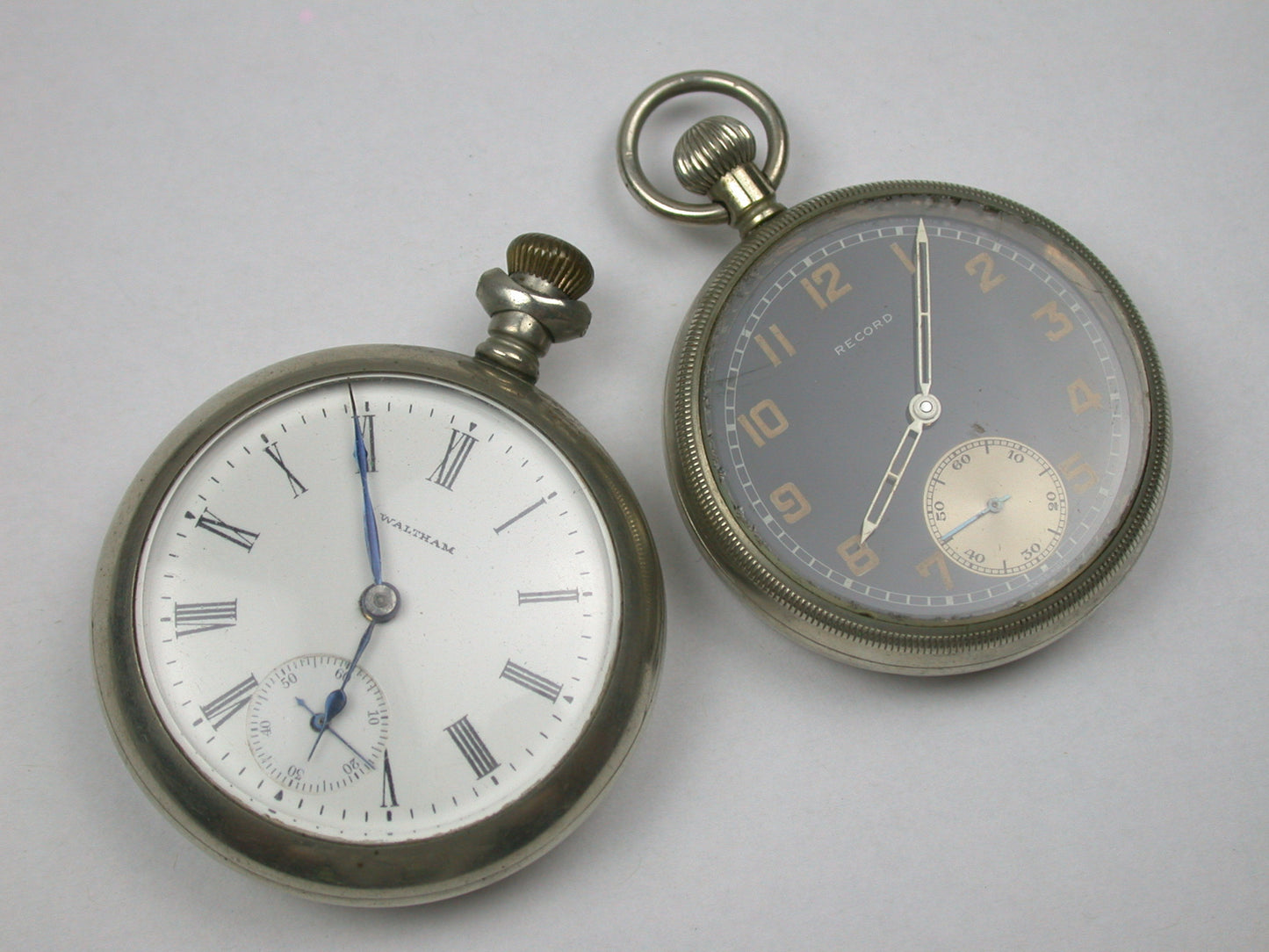 Lot 18- Waltham & Swiss 19 Ligne & 18 Size Pocket Watches