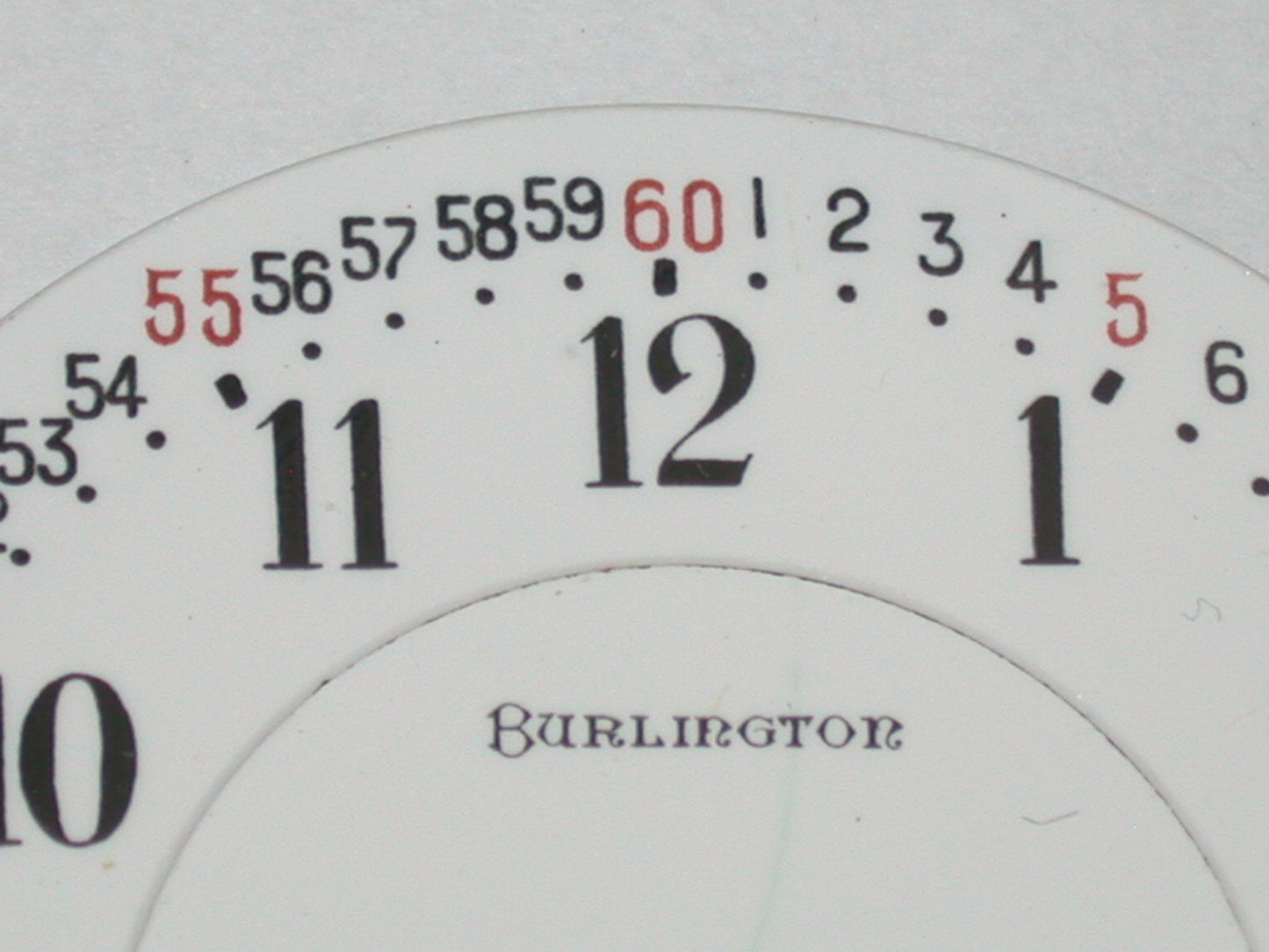 Lot 45- Burlington 16 Size Montgomery Railroad Pocket Watch Dial