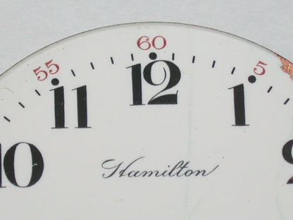 Lot 47- Hamilton 16 Size 4-Dial Foot Railroad Dial