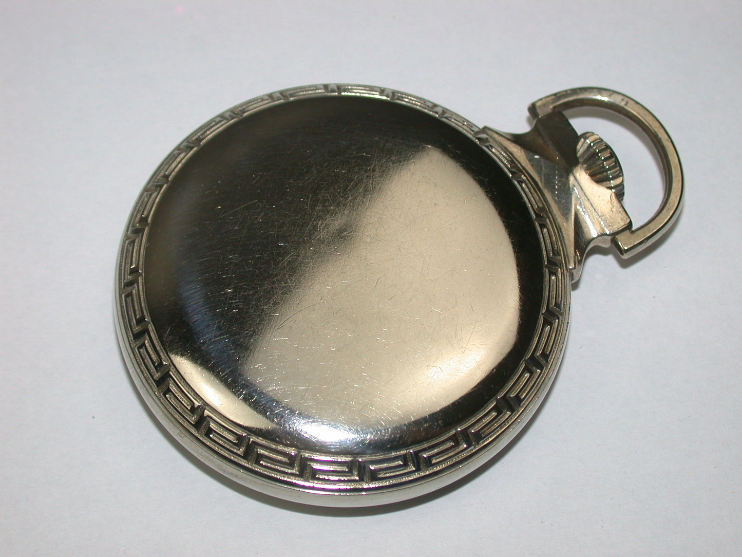 Illinois 16 Size Bunn Special Pocket Watch in Bull Dog Style White Railroad Case