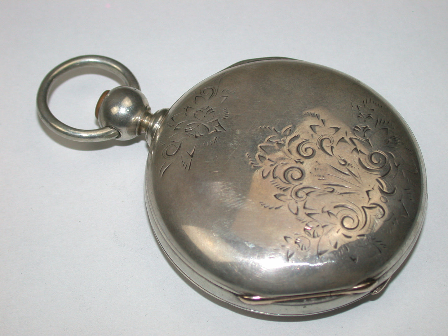 Elgin 18 Size Coin Silver Hunting Key Wind and Key Set Pocket Watch